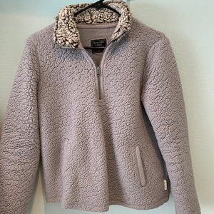 Small Abercrombie Sherpa Half-zip pullover